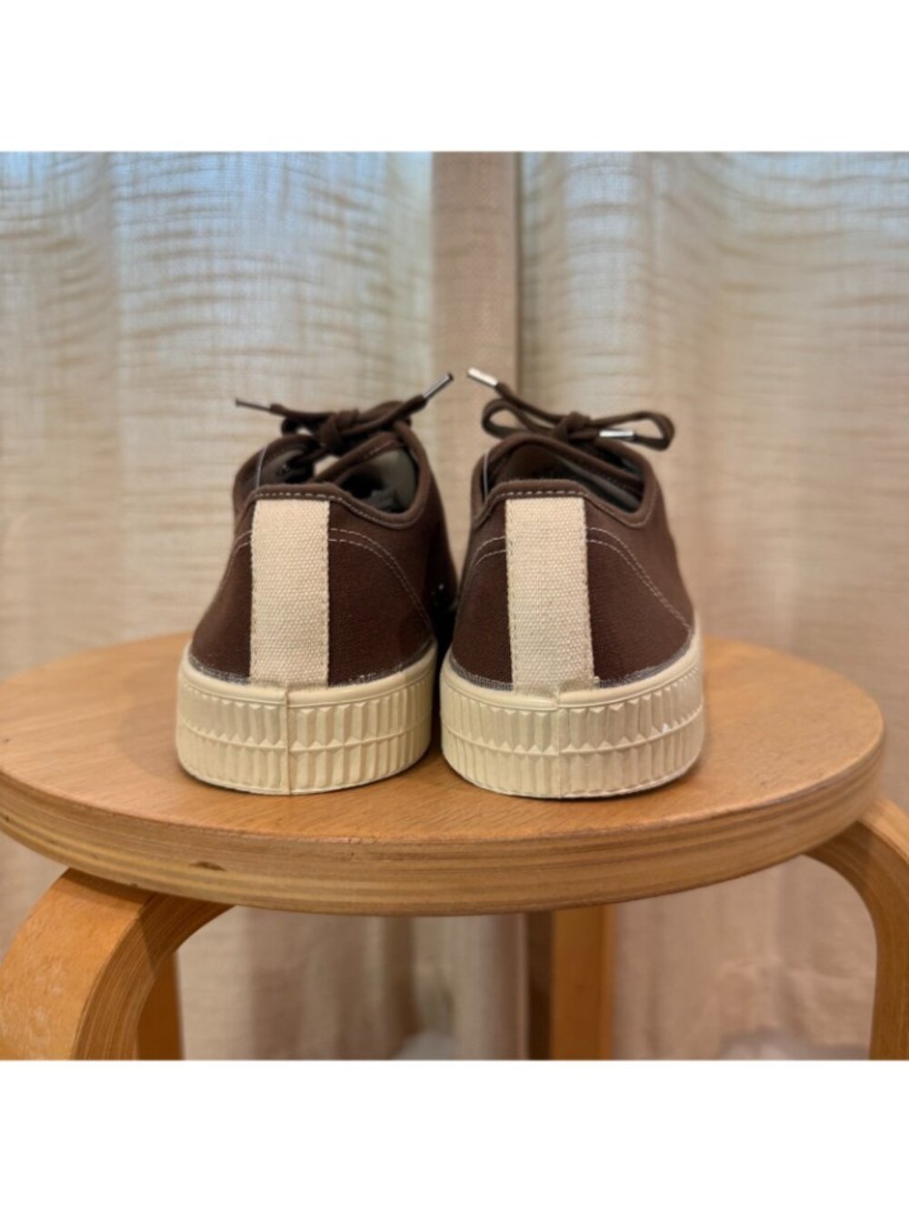 Novesta Star Master Contrast Stitch Sneakers in Brown/Beige Size 42 - Picture 6 of 11